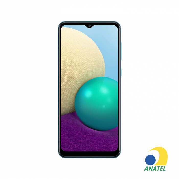 Galaxy A02 32GB Azul com Tela 6.5" e Câmera Dupla de 13MP