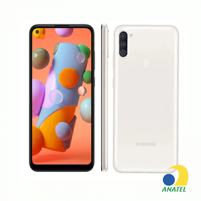 Galaxy A11 64GB Branco com Tela 6.4" e Câmera Tripla de 13MP