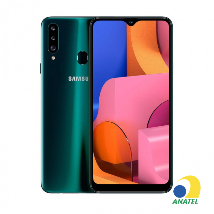 Galaxy A20s 32GB Verde com Tela 6.5" e Câmera Tripla de 13MP