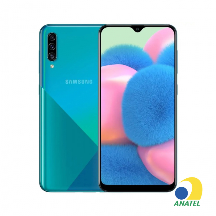 Galaxy A30s 64GB Azul com Tela 6.4" e Câmera Tripla de 25MP