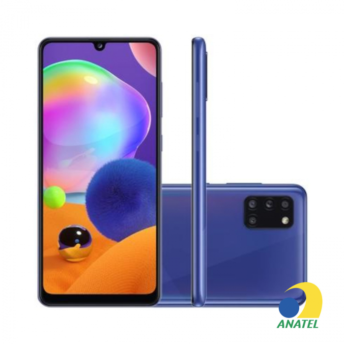 Galaxy A31 64GB Azul com Tela 6.4" e Câmera Quádrupla de 48MP