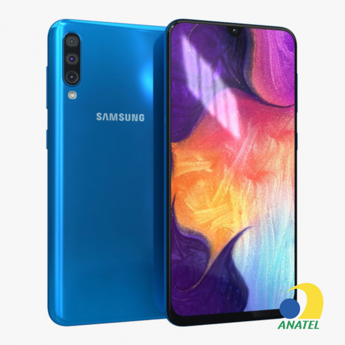 Galaxy A50 64GB Azul com Tela 6.4" e Câmera Tripla de 25MP