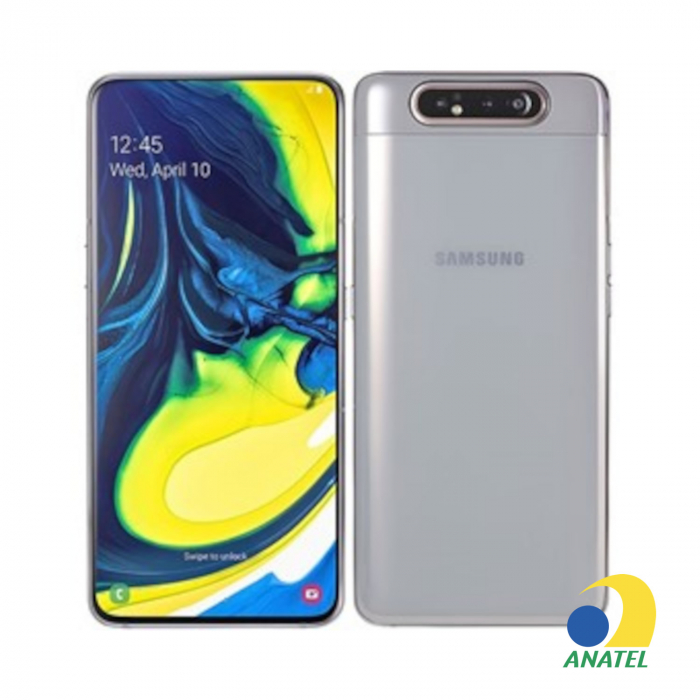 Galaxy A80 128GB Cinza com Tela 6.7" e Câmera Quádrupla de 48MP