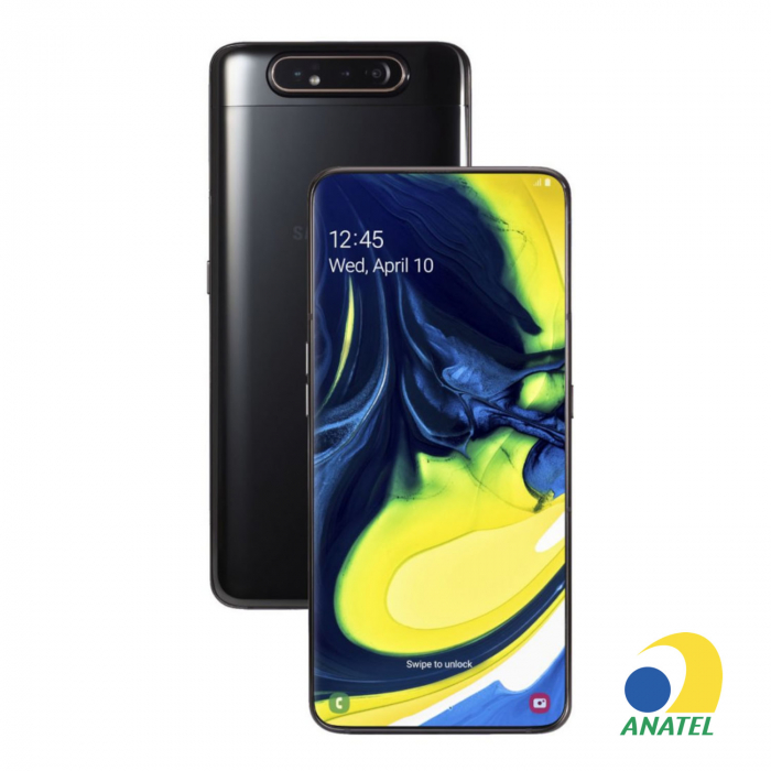 Galaxy A80 128GB Preto com Tela 6.7" e Câmera Quádrupla de 48MP