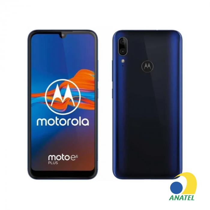 Moto E6 Plus 32GB Azul com Tela 6.1" e Câmera 13MP