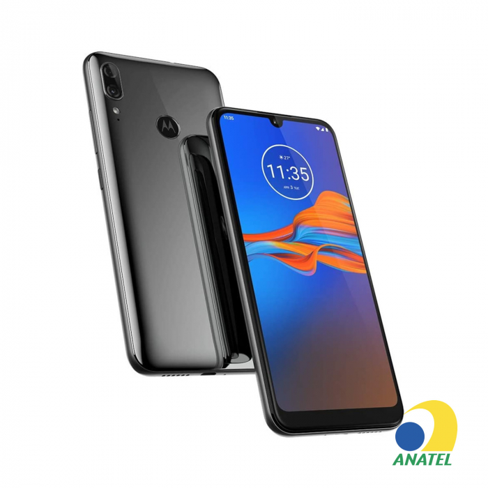 Moto E6 Plus 32GB Cinza com Tela 6.1" e Câmera 13MP