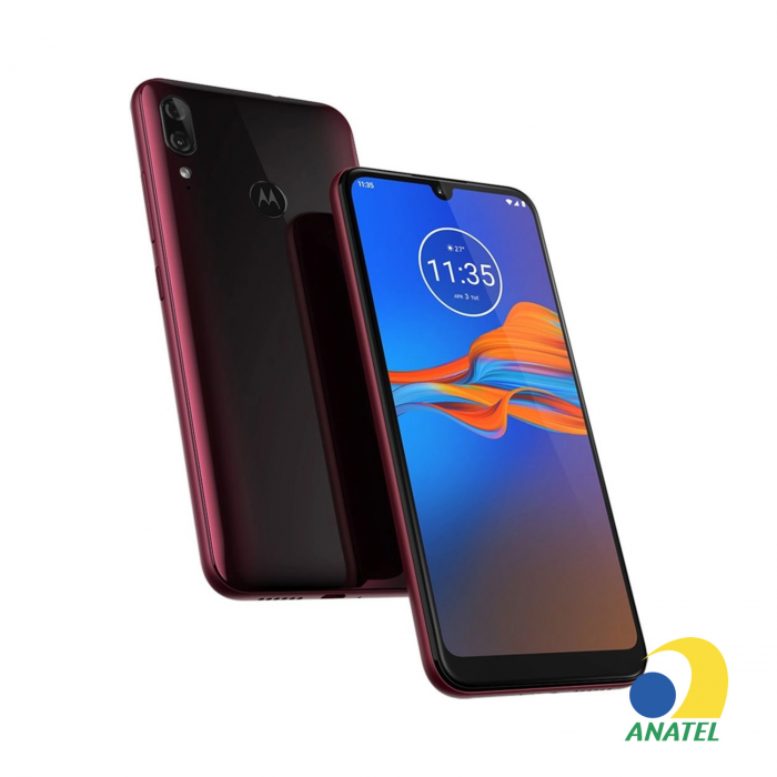 Moto E6 Plus 32GB Rubi com Tela 6.1" e Câmera 13MP