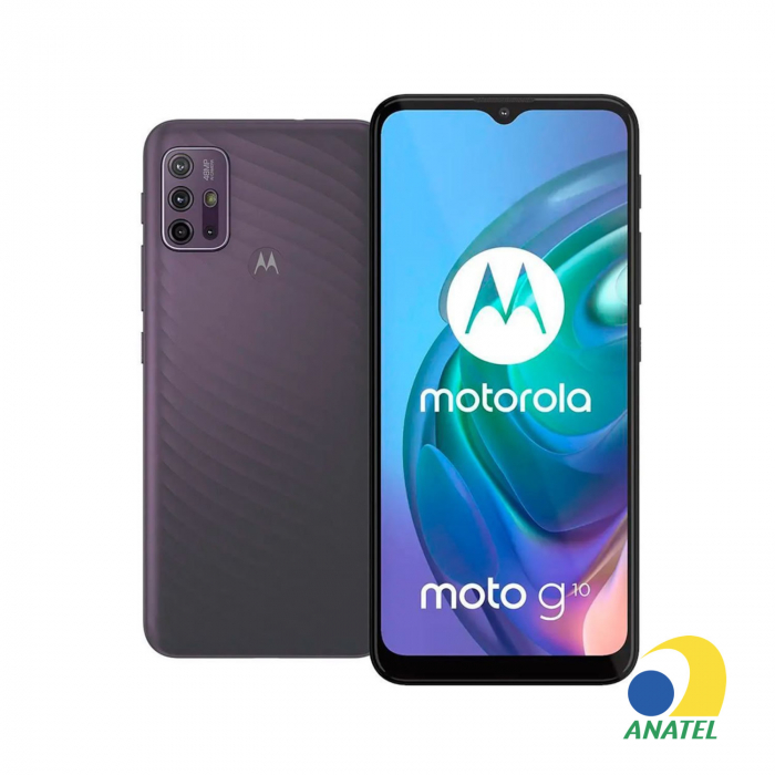 Moto G10 64GB Aurora (Cinza) com Tela 6.5" e Câmera Quádrupla de 48MP