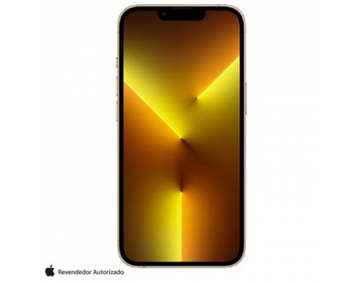 iPhone 13 Pro 512GB Dourado com Tela 6.06" e Câmera Tripla de 12MP
