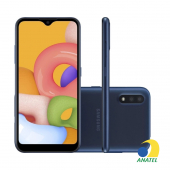 Galaxy A01 Core 32GB Azul com Tela 5.3" e Câmera 8MP