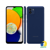 Galaxy A03s 64GB Azul com Tela 6.5" e Câmera Tripla de 13MP