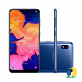 Galaxy A10 32GB Azul com Tela 6.2" e Câmera 13MP