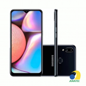 Galaxy A10s 32GB Preto com Tela 6.2" e Câmera Dupla de 13MP