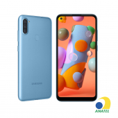 Galaxy A11 64GB Azul com Tela 6.4" e Câmera Tripla de 13MP