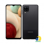 Galaxy A12 64GB Preto com Tela 6.5" e Câmera Quádrupla de 48MP