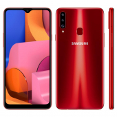 Galaxy A20 32GB Vermelho com Tela 6.4" e Câmera Dupla de 13MP